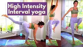 25 min High Intensity interval Yoga - I Am Enough; Booty Cardio Workout + Meditation