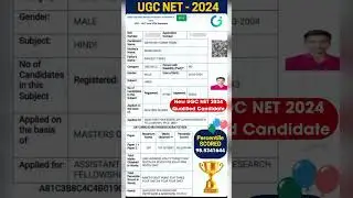 UGC NET 2024 Topper Result #ugcnet #netexam #netresults