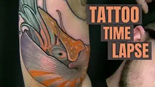 TATTOO TIME LAPSE - Nautilus -------Corey Lewis Tattoos & Art