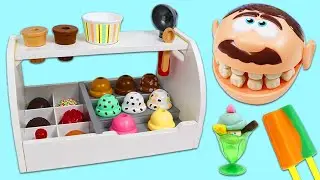 Feeding Mr. Play Doh Head Too Much Ice Cream!