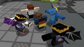 T-Pose and Flossing in Minecraft (Lunar Client Emotes)