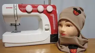 How to sew a Hat and Snood from Knitwear! Removing measures, pattern