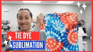 Tie Dye a shirt using Sublimation! AJ BLANKS kids colored sublimation shirts have arrived!