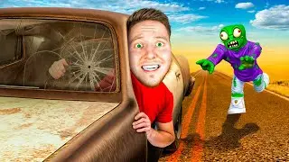24 Hours in the ZOMBIE Desert in Roblox.