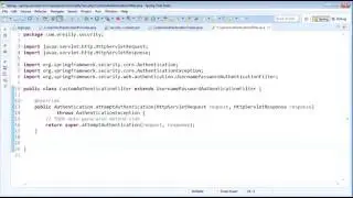 Spring Security 21   Custom Authentication Object