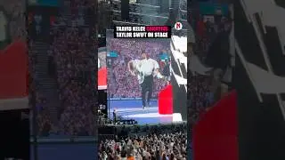 Taylor Swift brings Travis Kelce on stage at the ‘Eras Tour’ in London. 😍