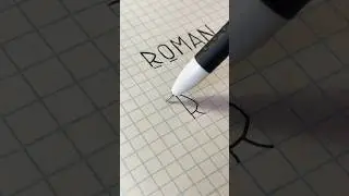 Roman, i’m writing the monogram for my follower, subscribe and write your name #logo #tiktok