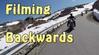 Harley Davidson Softail Rocker, filmed from my nc700x.