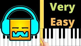 Can't Let Go | GEOMETRY DASH LEVEL 6 - VERY EASY Piano Tutorial