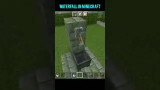 How To Make Beautiful Waterfall In Minecraft #shorts #minecraft #technogamerz #viral