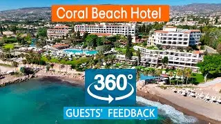 Coral Beach Hotel:  VR 360° Drone Review Based on TripAdvisor. Cyprus