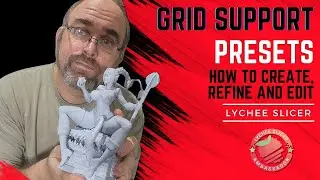 Grid Setup Lychee Slicer Tutorials, creating presets, edit and change bracings