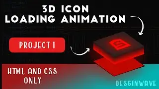 3D Icon Loading Animation Desgin with only Html and Css