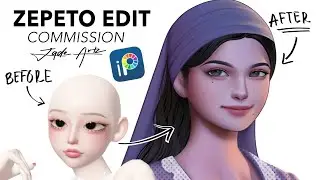 COMMISSION EDIT | HOW TO EDIT ZEPETO CHARACTER | IBISPAINT X |JADIE