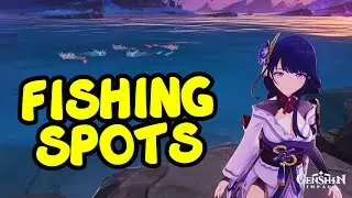 Genshin Impact FISHING Locations - Update 2.1