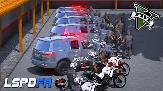 INCRÍVEL MOD ESQUADRÃO DE POLÍCIA NO GTA5 | LSPDFR