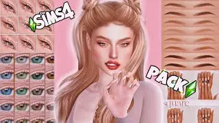 PACK de OLHOS/CÍLIOS /SOBRANCELHAS/UNHAS🤍The Sims 4