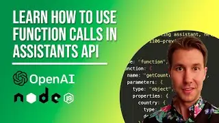 Learn Function calls in OpenAI Assistants API (NodeJS tutorial)