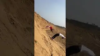 Couple backhandspring 