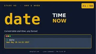 Linux Commands #21 date — Linux Time Command (with Format Magic for Scripts!)