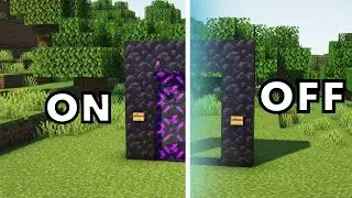 Nether Portal ON / OFF Switch Build Tutorial ⛏️