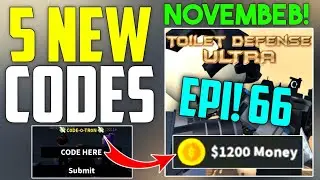 ⚠️EPI 66⚠️ TOILET DEFENSE ULTRA CODES 2023 - ROBLOX TOILET DEFENSE ULTRA CODES