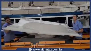 FABRICAÇÃO DE BANHEIRAS DE HIDROMASSAGEM E ACRÍLICO (MOLDAGEM NA MÁQUINA TITAN-5000 SPA ALTMATEX)
