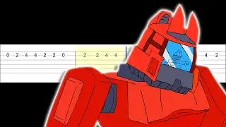 Giant Robot Vs Tord - Friday Night Funkin (Easy Guitar Tabs Tutorial)