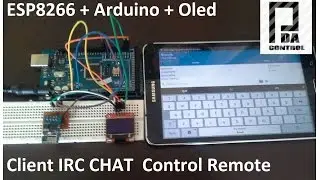 ESP8266 + Arduino + Oled  ( Client IRC Chat Control ) : PDAControl