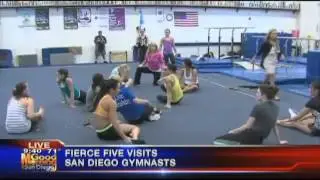 Fierce Five Kyla Ross visits San Diego Gymnasts