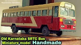 OLD KARNATAKA SRTC BUS MINIATURE WORK