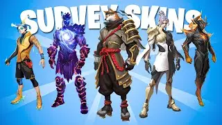 All 52+ Unreleased Survey Skins in Fortnite! (New Survey Skins)