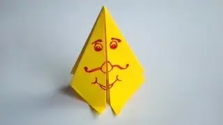 Оригами гном ходунок // Origami dwarf walking