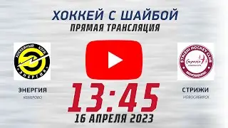 Хоккей с шайбой. «Энергия» (Кемерово) - «Стрижи» (Новосибирск) – 16.04.2023