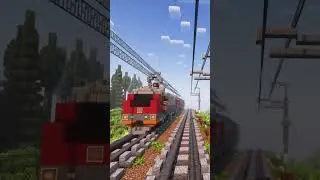 Поезд Ласточка в Майнкрафт