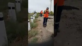 РЖД Путейцы ложат асфальт :-D