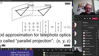 CSE 565 spring 2021  03 15 Camera geometry, intrinsic vs extrinsic camera parameters