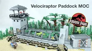 Lego Jurassic Park Velociraptor Paddock MOC