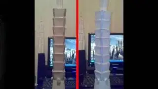 Self-made architectural mock-ups Burj Khalifa, Petronas Tower, Sears, Eiffel Tower, Burj al Arab.wmv