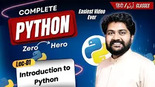Python introduction | History of Python-Hindi/Urdu | Lec-01 | Python tutorial for beginners in Hindi
