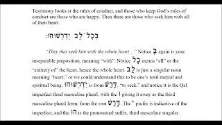 Lesson 2: Psalm 119:2