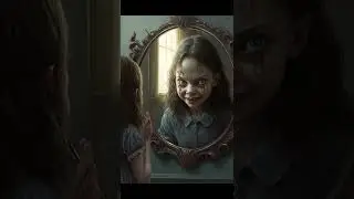 Demonic mirror. An eerie reflection of reality...