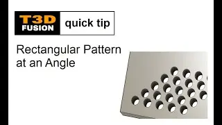 Fusion 360 quick tip - pattern at an Angle