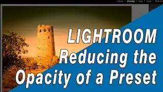 How to Lower the Opacity of a Lightroom Preset