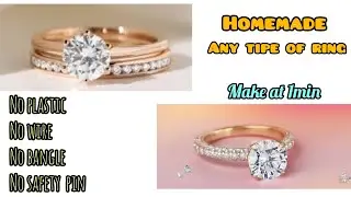 diy rings||how to make simple and delicate stackable rings at home||homemade any rings without wire😱