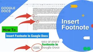 How To Insert Footnote In Google Docs