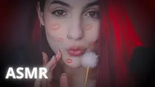ASMR 2 mics ✨w/ mouth sounds, inaudible and kisses for you