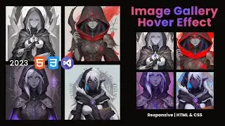 Responsive Image Gallery Hover Effect using HTML & CSS