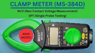 Meet Digital Clamp Meter | MS-384D | Terminator Brand | with NCV and SPT features | Multimeter |