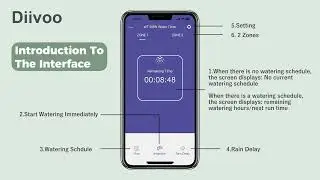 【Diivoo】WT-09W Water Timer Operation Tutorial
